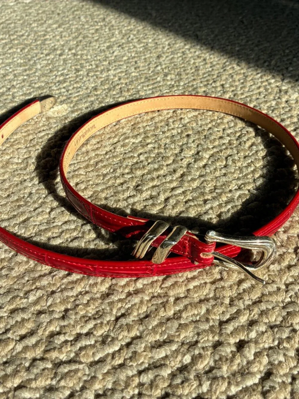 Vintage Red Brighton Belt Medium 30